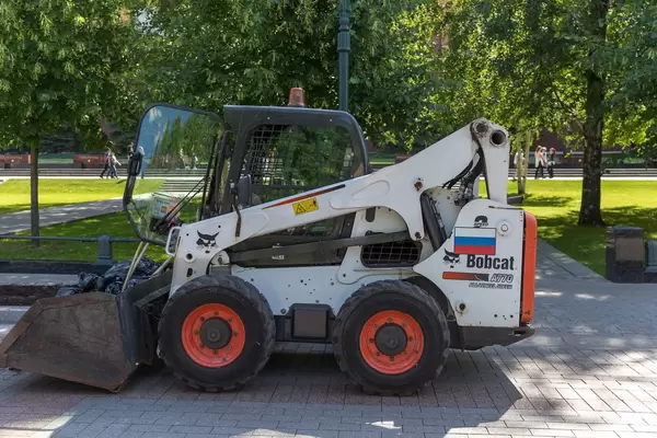 Small Bobcat earthmover