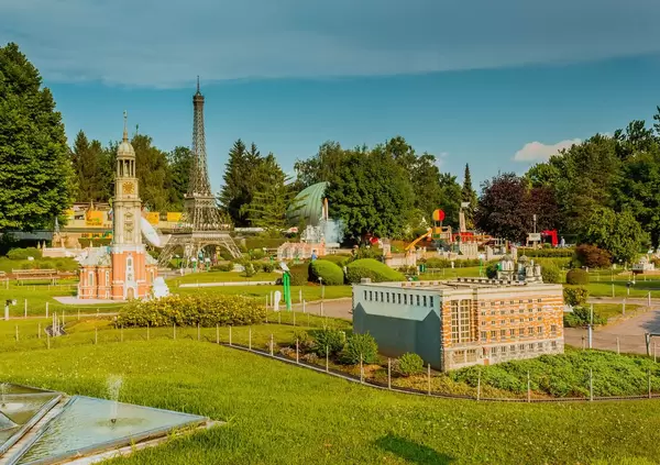 Small buildings in Minimundus Klagenfurt