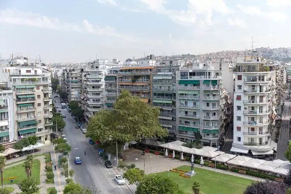Small buildings in Thessaloniki