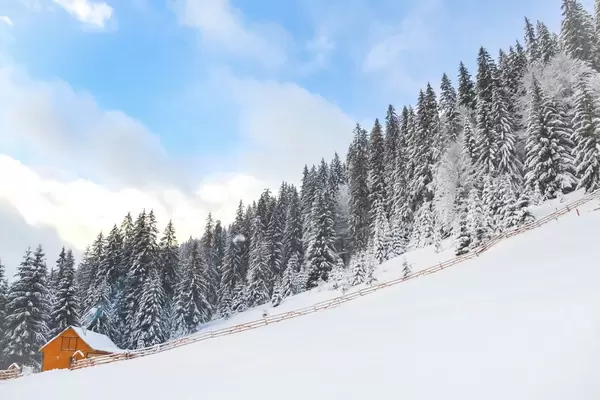 Small house in the mountains