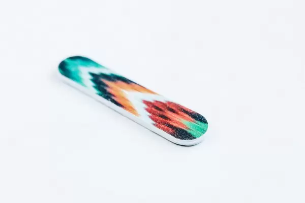 Small nail file on white background