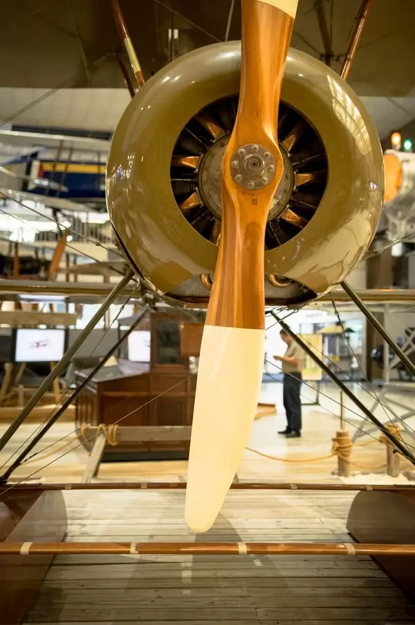 Small plane's engine propeller