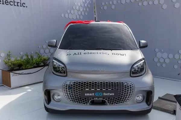 Smart electric vehicle: city car EQ ForTwo