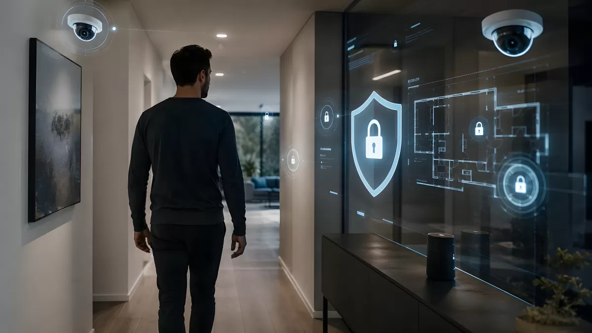 Smart-Home-Sicherheitssystem mit holografischer Anzeige