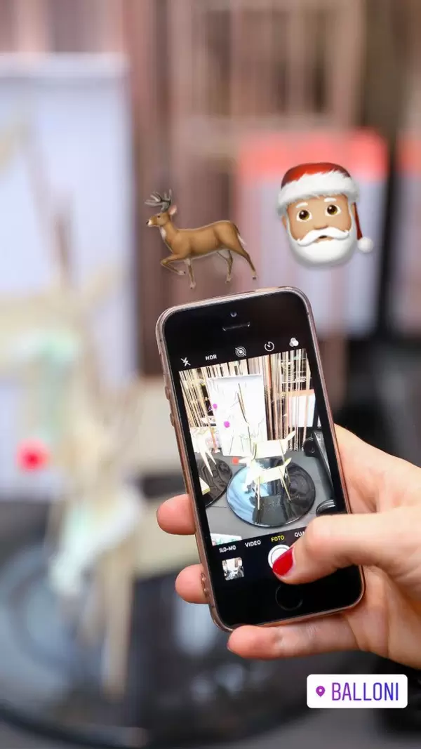 Smartphone-Fotografie im Balloni-Geschäft