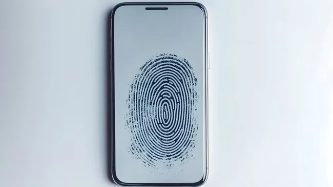 Smartphone mit Fingerabdrucksensor als Sicherheitstechnologie
