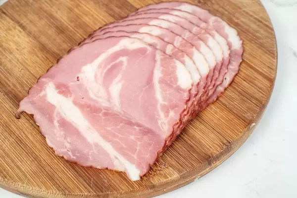Smoked Pork Neck on the wooden board (Flip 2019)
