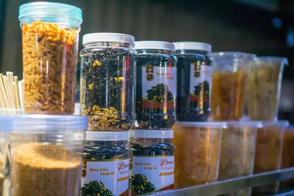 Snacks offered at Local Market in Ho Chi Minh City
