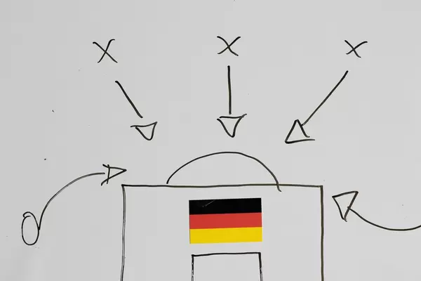 So muss man gegen Deutschland spielen. Fußball-Taktik