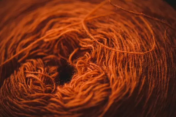 Soft Messy Orange Yarn