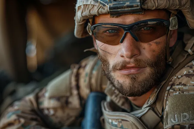 Soldat im militärischen Einsatz