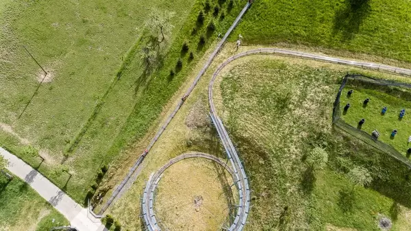 Sommerrodelbahn Gutach von oben fotografiert