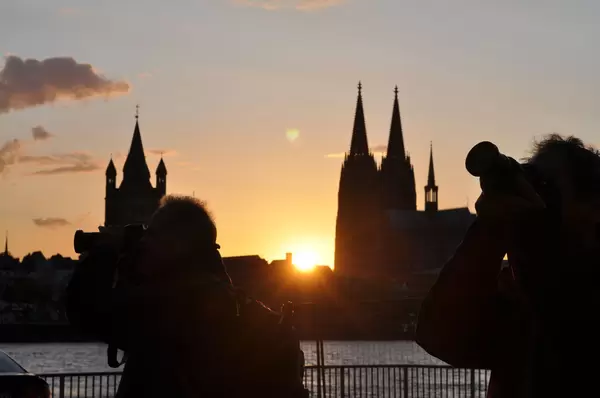 Sonnenuntergang in Köln