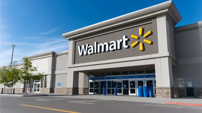 Sonniger Einkauf in der Walmart-Filiale