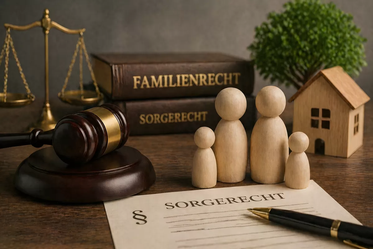 Sorgerecht und Familienrecht – symbolische Darstellung