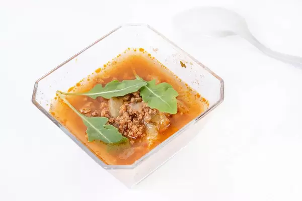 Soup with Minced Meat and Rukola (Flip 2019)