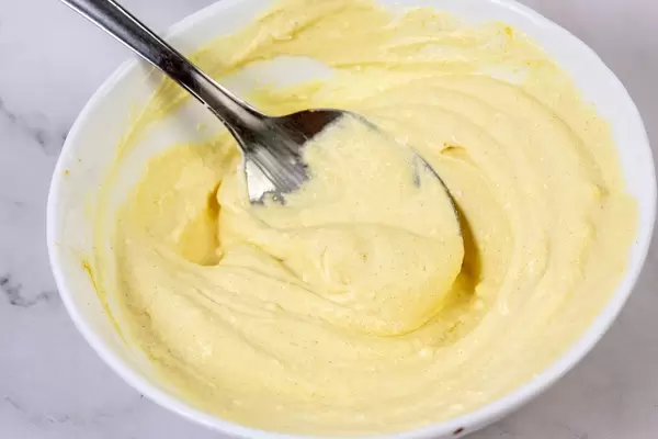 Sour Cream mixed with Mustard in the bowl (Flip 2019)