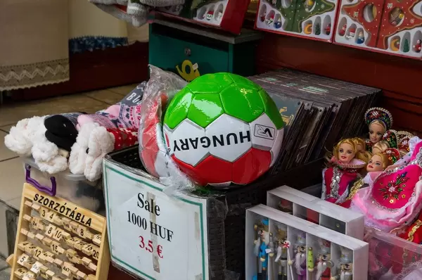 Souvenir shop in Budapest