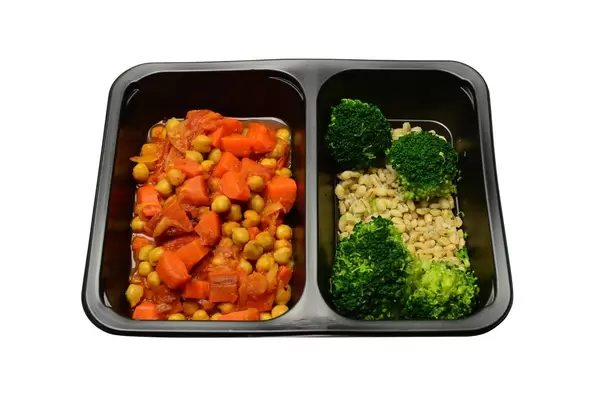 Soybeans with carrot and onion