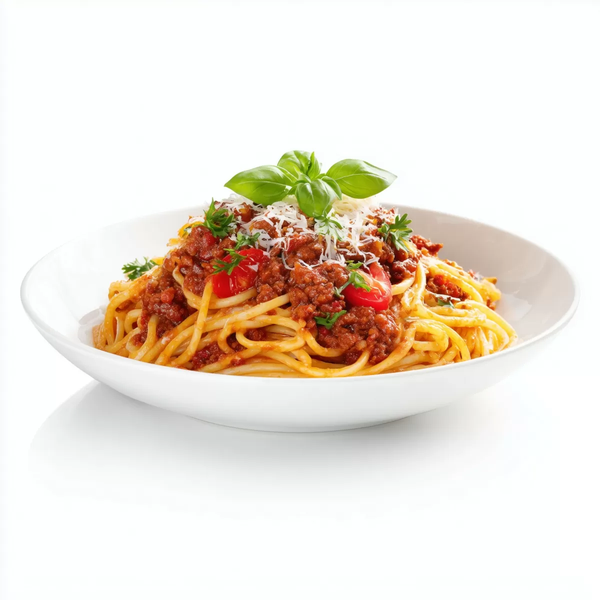 Spaghetti Bolognese auf Teller