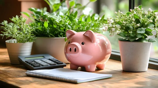 Sparschwein für nachhaltige Finanzplanung