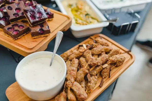 Spicy Meat Appetizers On Sticks