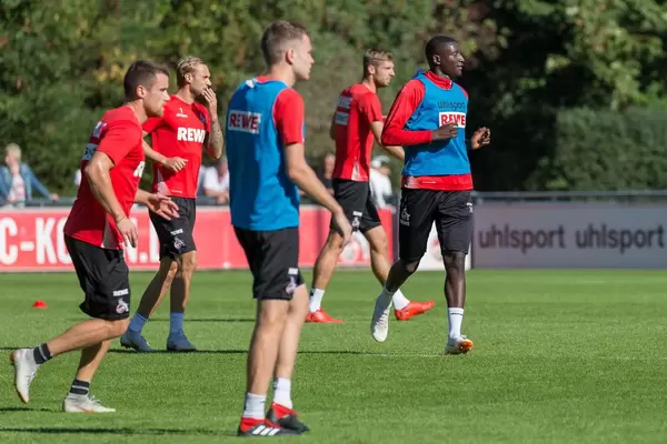 Spieler des 1. FC Köln beim Training am 12.09.2018