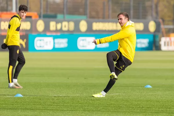 Spielmacher Mario Götze kurz nach dem Abschluss