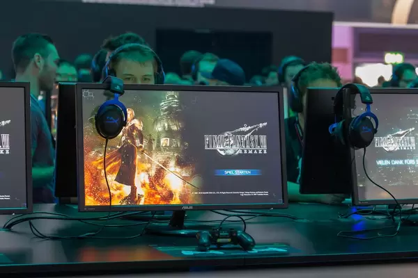 Spielvorstellung von Final Fantasy VII Remake auf der Gamescom in Köln