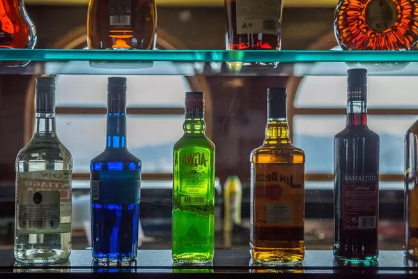 Spirits on shelf in the bar.jpg