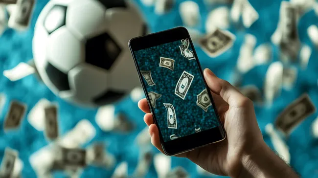 Sportbezogene Online-Transaktionen mit Smartphone