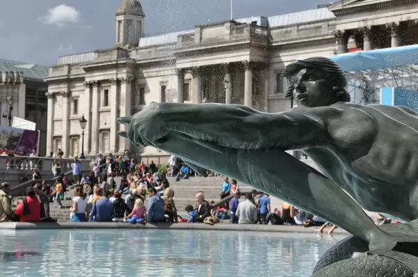 Springbrunnen am Trafalgar Square
