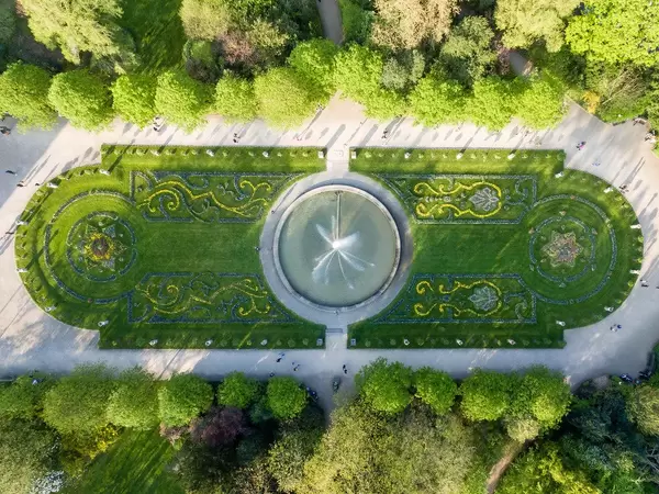 Springbrunnen der Flora Köln (Luftbild)