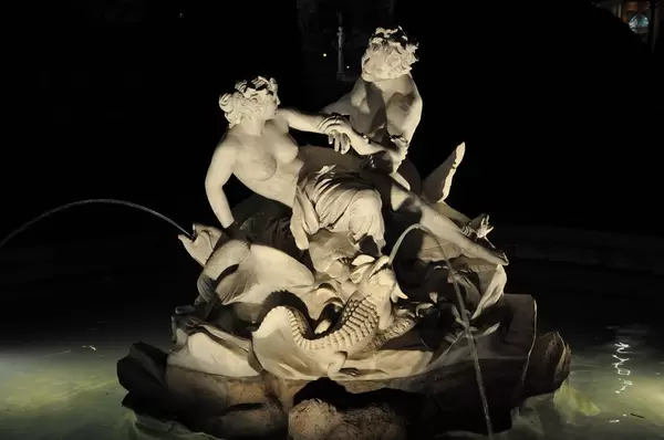 Springbrunnen im Wiener Museumsquartier