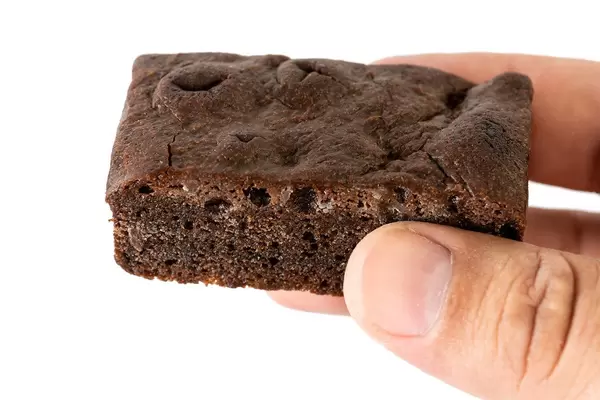 Square Chocolate Muffin in the hand (Flip 2019)