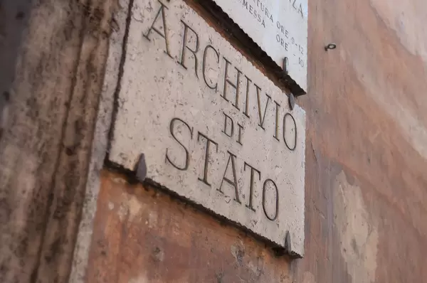 Staatsarchiv in Rom, Italien
