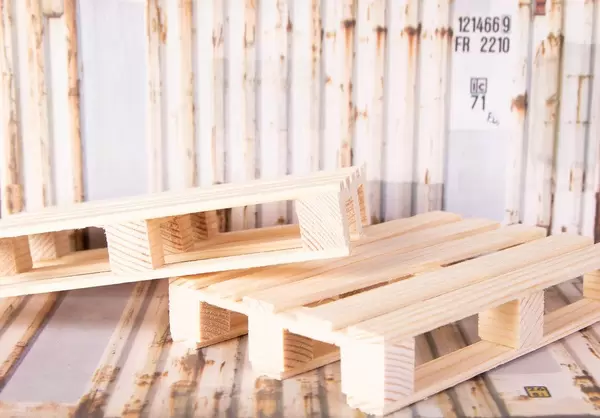 Stack of wood pallets