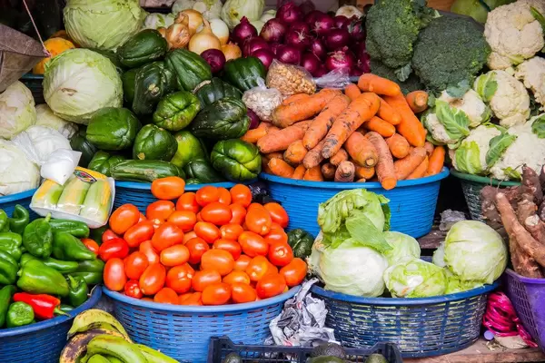 Stand Selling Fresh Vegetables