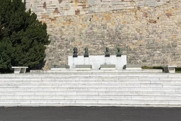 Statues and graves of heroes from world war II from Yugoslavia