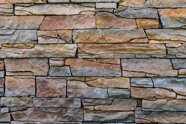 Steinwand Natur, Braun-Graue Farbakzente