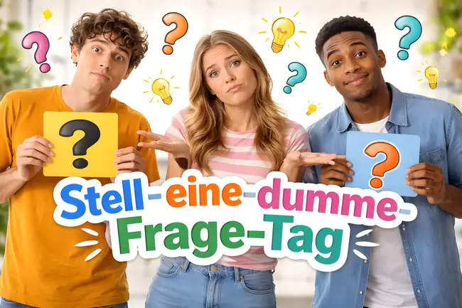 Stell-eine-dumme-Frage-Tag am 28. September