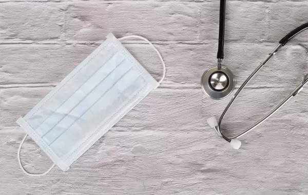 Stethoscope and face mask