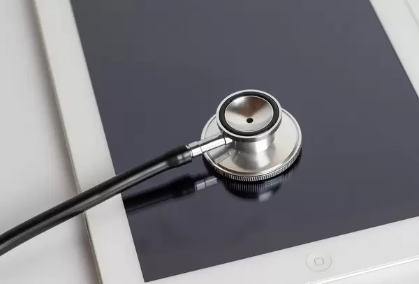 Stethoscope and tablet computer