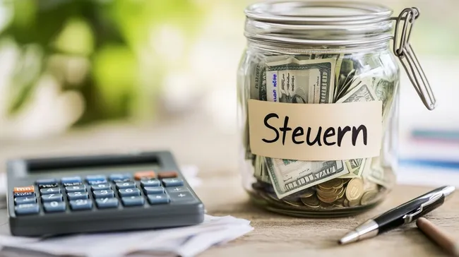 Steuern und Finanzen: Geldsparen im Glas