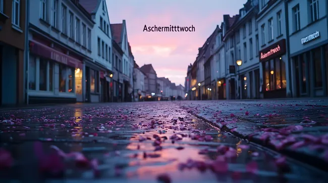 Stimmungsvolle leere Altstadt nach Fasching