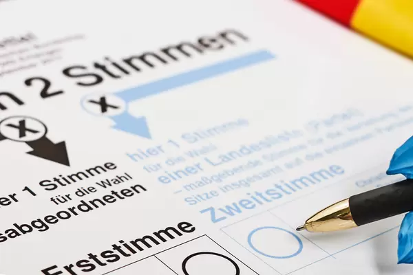 Stimmzettel zur Wahl, Deutschland, Europa