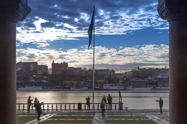Stockholm Stadthalle Innenhof