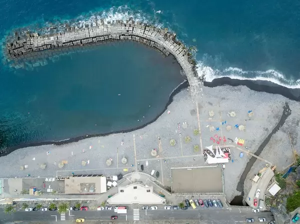 Strand in Ponta do Sol, Portugal
