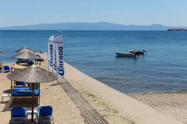 Strand von Ouranoupoli, Griechenland