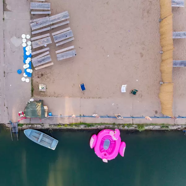Strandbad Weißensee aus der Vogelperspektive